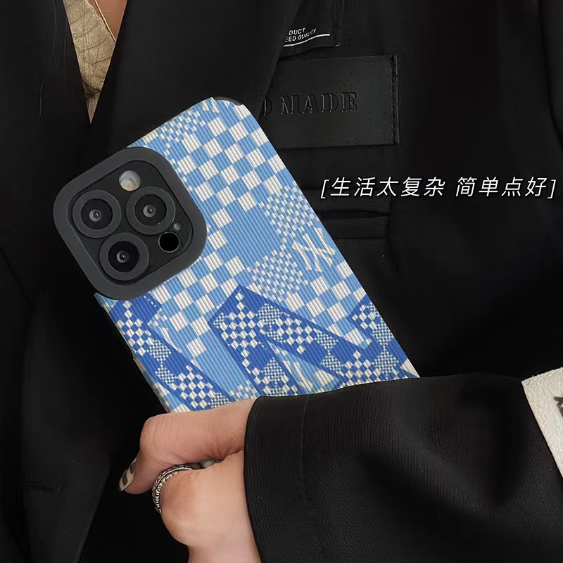 Mlb Ốp Điện Thoại Da Họa Tiết Los Angeles LA NY Yankees Cho iphone 13 Pro Max i13 13pro 11 Pro Max i11 X XR Xs Max 7plus 8plus 12Pro 12 Pro Max