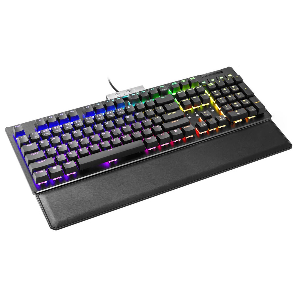 Bàn phím cơ Gaming EVGA Z15 Có kê tay – RGB Backlit LED, Hot Swappable Mechanical Kailh Speed Silver Switches