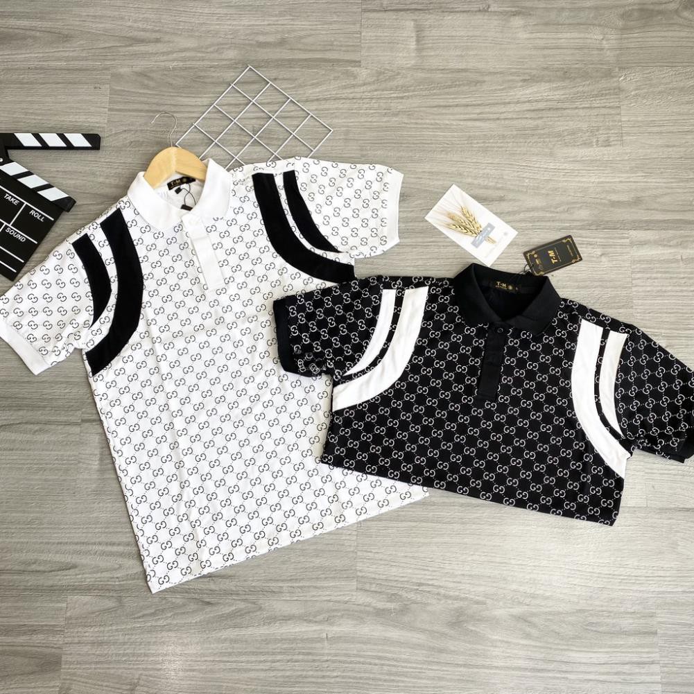 ⚡FREE SHIP⚡ Áo polo size dưới 80kg cotton mềm mại quanaochat74 - Gucci phối viền nách