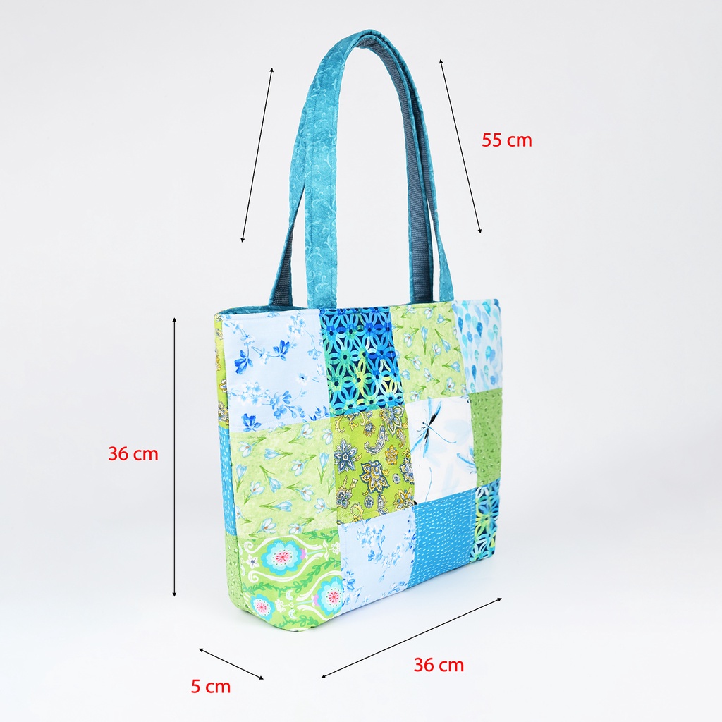 Túi tote ghép vải chần bông nhiều ngăn tiện dụng TÚI HUINAHA - TOMATO HANDMADE