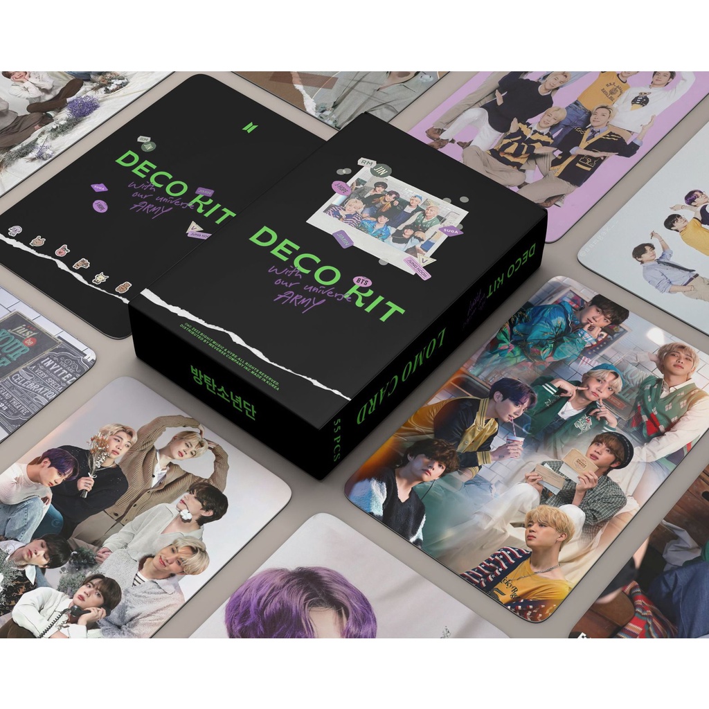 Set 54 Tấm Thẻ Hình Các Thành Viên Nhóm BTS 2022