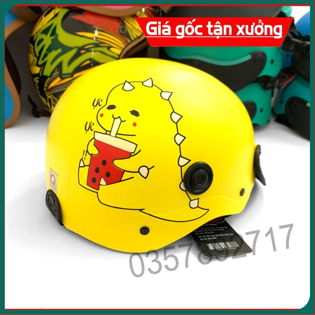 ►GIÁ TỐT◄ Nón Bảo Hiểm Sơn Khủng Long Trà Sữa Siêu Kute