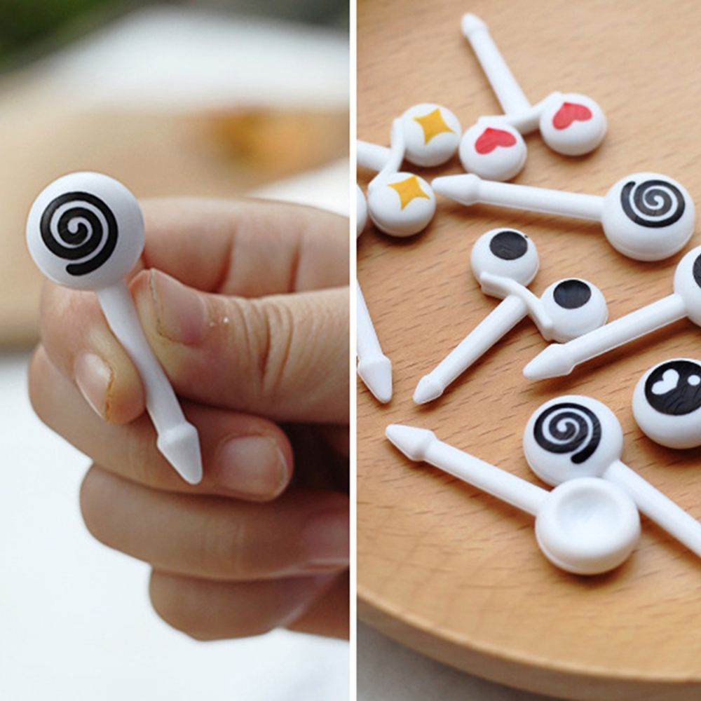 Bộ 10 nĩa ăn trái cây hình con cá hoạt hình dễ thương