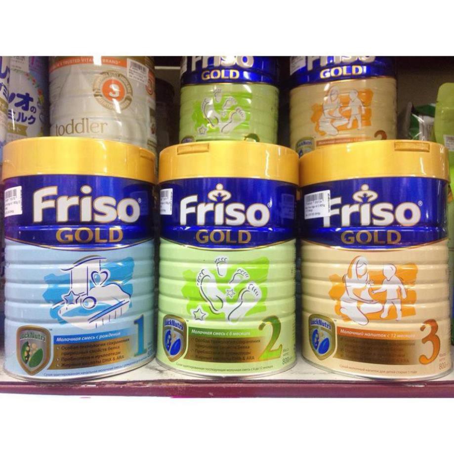 Combo 6 lon Sữa Friso Nga Số 1, lon 800g, Hàng Chuẩn, Giá Tốt Date mới nhất 2022