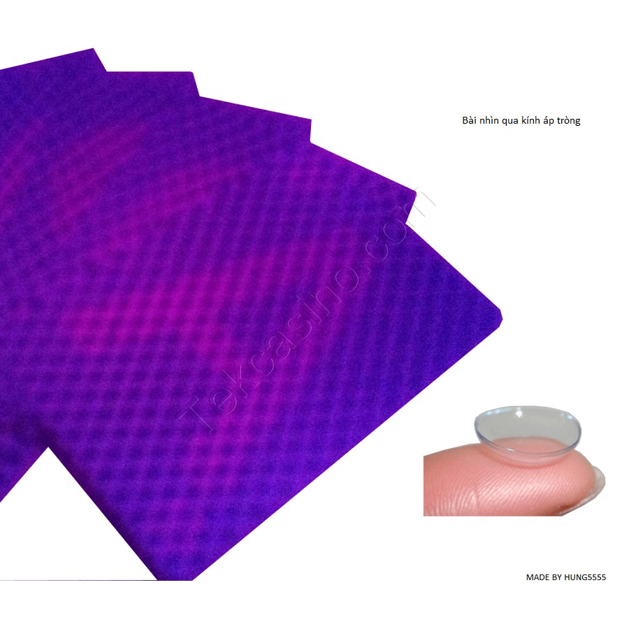 Combo 10 bộ bài kính áp tròng loại xanh 2k