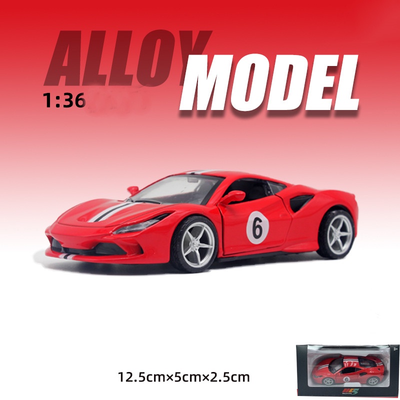 Xe mô hình kim loại cho bé Ferrari F8 tỷ lệ 1:36