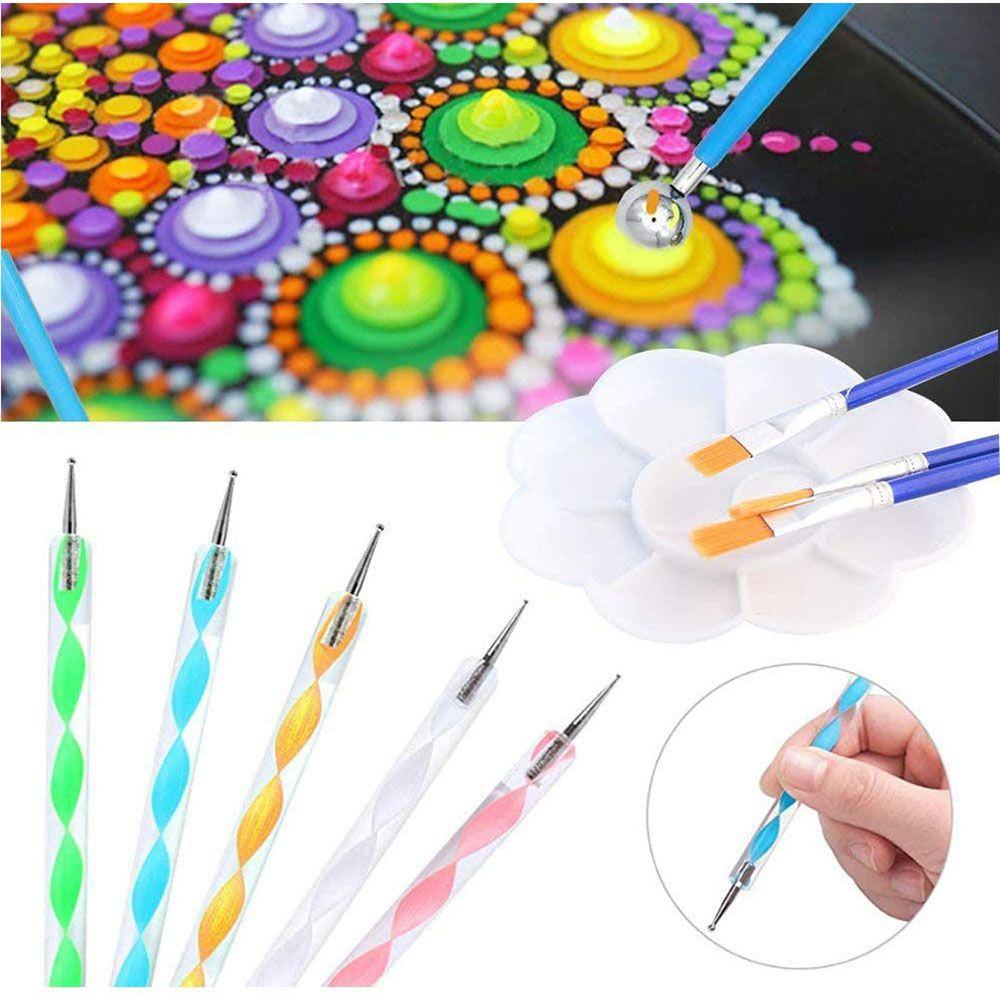 Set 16 Bút Vẽ Đa Năng Họa Tiết Hoa Văn Mandala