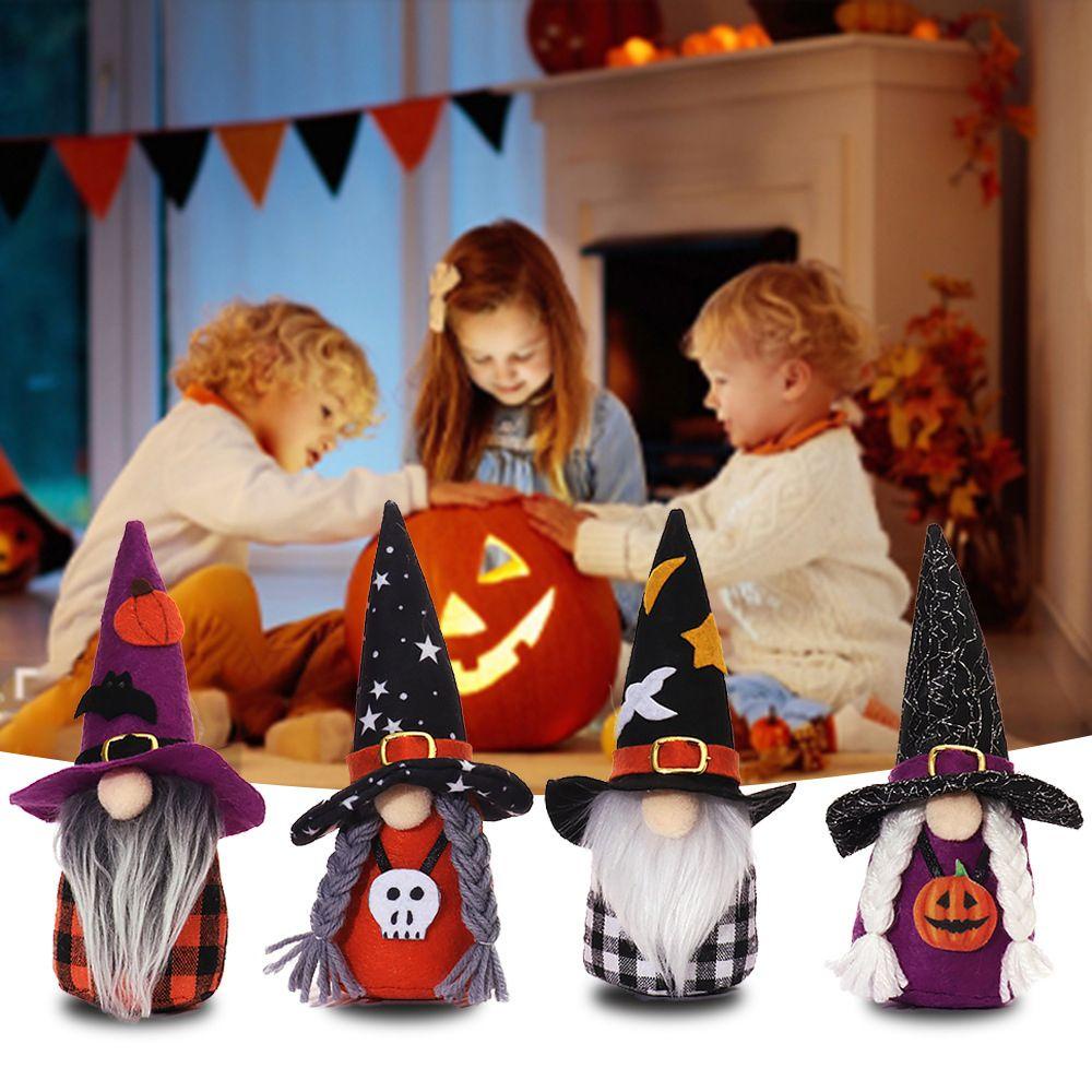 Mmluck Mô Hình Búp Bê Người Bí Ngô Rừng Cây Sáng Tạo Trang Trí Cửa Sổ Lễ Hội Halloween