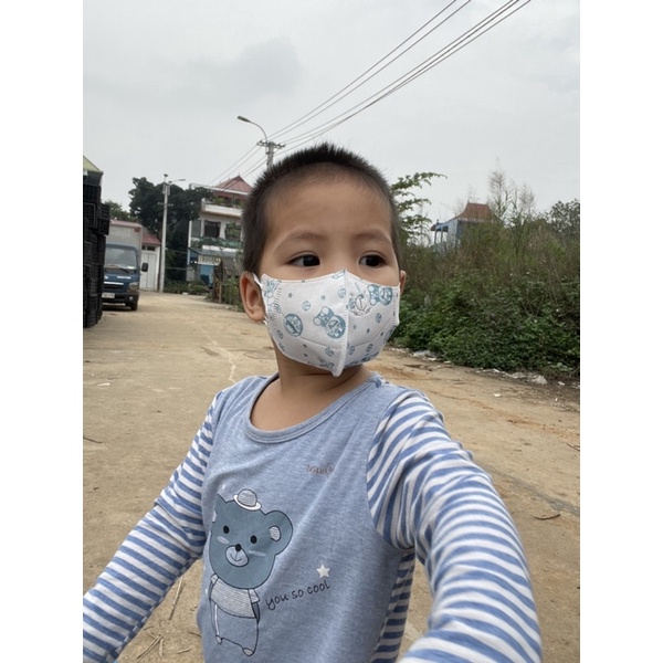 Khẩu Trang 5D Kids Trẻ em Cho Bé ,  Công Nghệ Nhật Bản ,  Hộp 10C Bền Đẹp , ( Bé 1-5 tuổi )