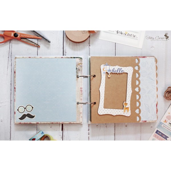 Album Handmade Scrapbook cho bé trai - Hoàng Tử Bé