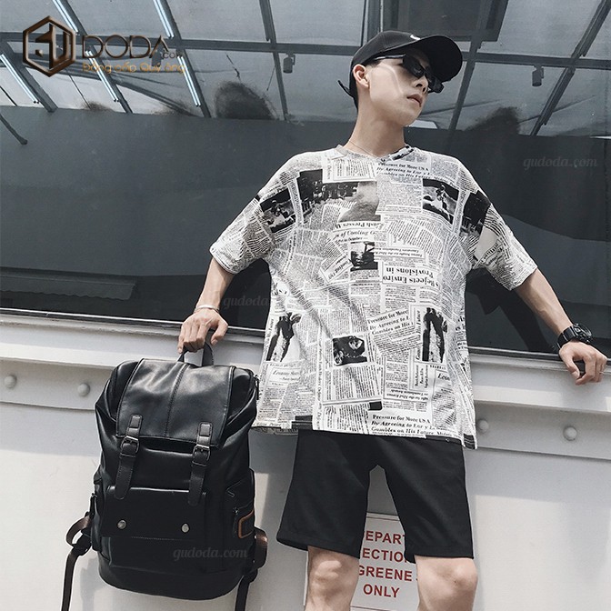 Balo Da Nam - Balo Da Hàn Quốc GU6605 w9830 Chất Liệu Da Cao Cấp Chống Nước Thời Trang 2019