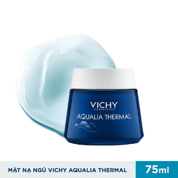 Mặt nạ ngủ dưỡng ẩm giúp làm sáng da Vichy Aqualia Thermal Night Spa 75ml