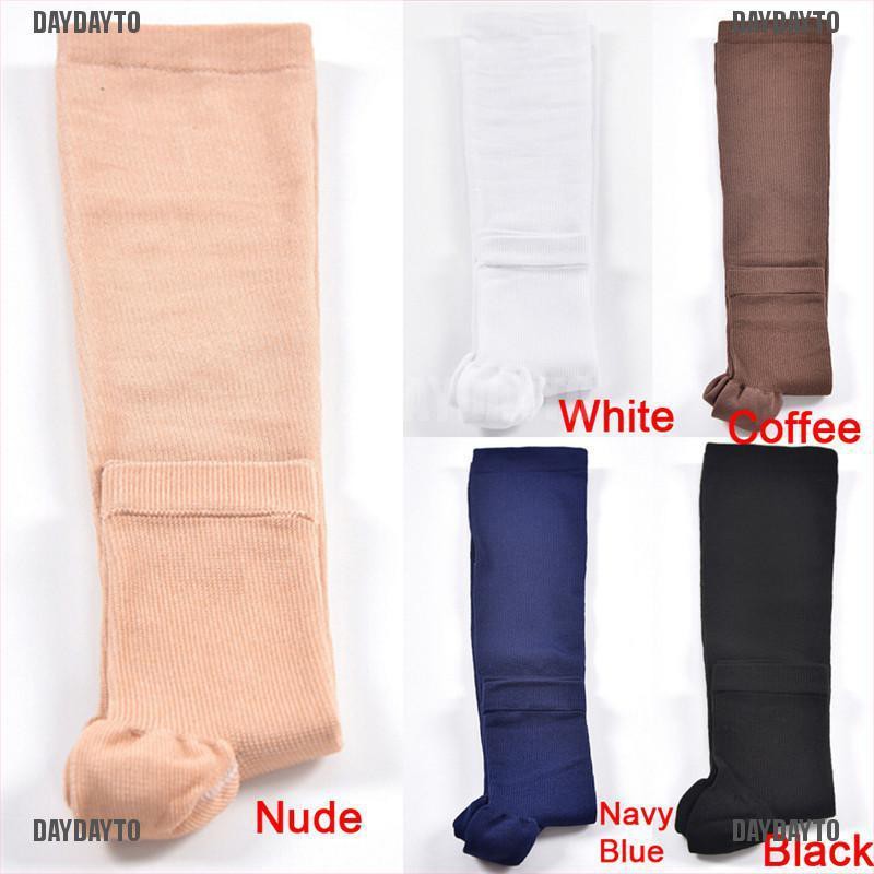 Daydayto ph Vớ Nén Co Giãn Hở Ngón Chân Hỗ Trợ Đầu Gối