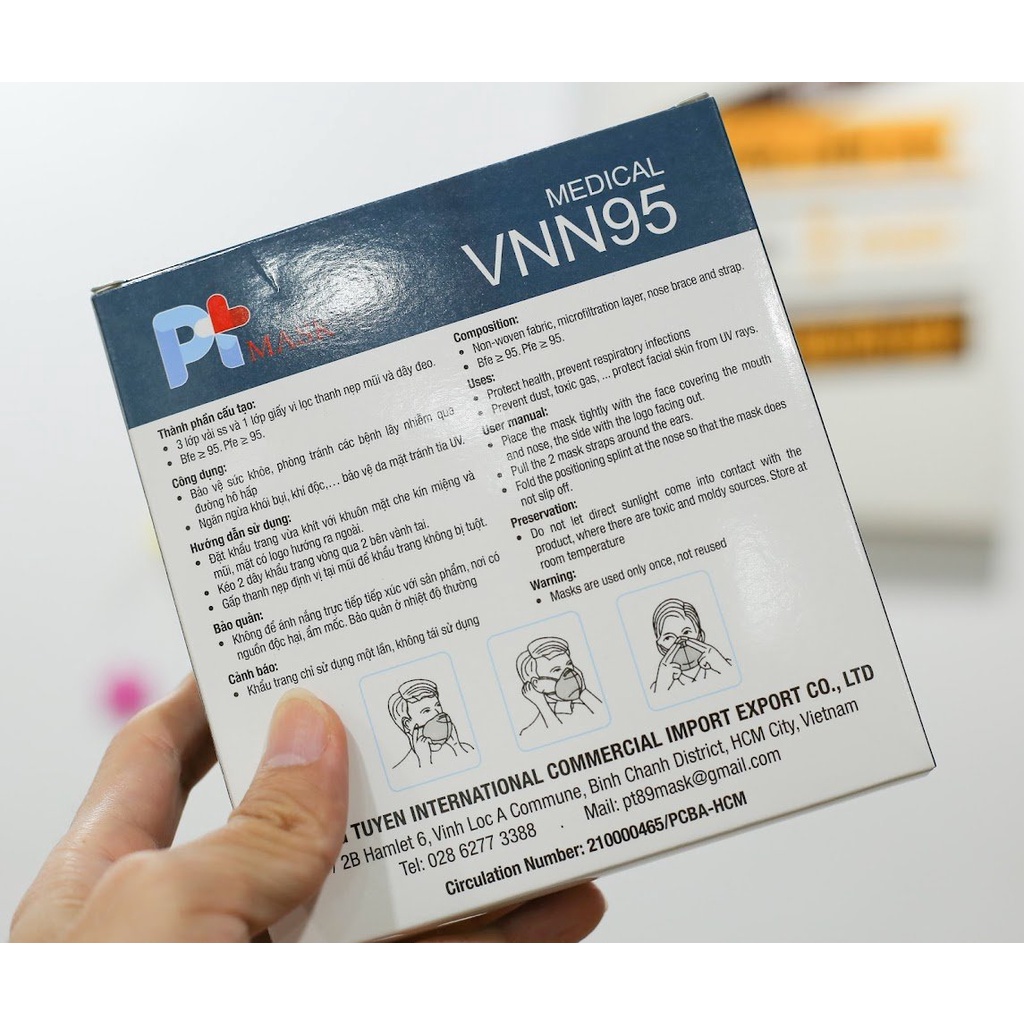 KHẨU TRANG VN N95 PT MASK 4 LỚP CAO CẤP