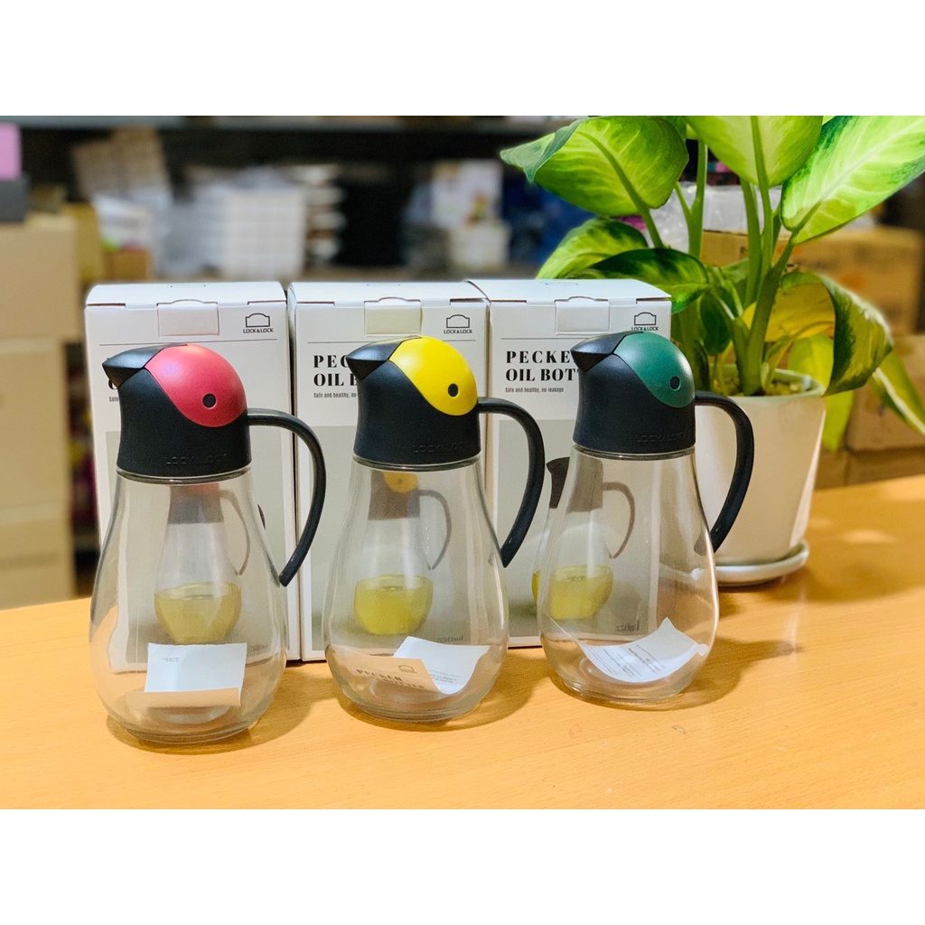 Bình rót dầu, nước mắm thủy tinh Lock and Lock 550ml CKO201 - Bình thủy tinh rót dầu, nước mắm tiện lợi, không bẩn tay