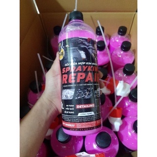 Nước Hồng tẩy rửa hợp kim nhôm, lốc máy xe hiệu Sprayking chai 1lit