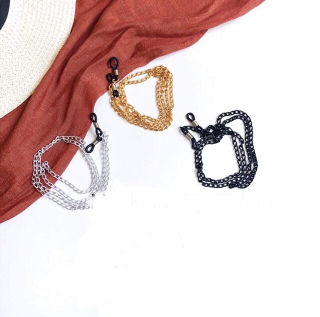 HCM có sẵn Dây đeo kính xích dây đeo khẩu trang kim loại dài 70cm KHÔNG KÈM KÍNH chain kính xích