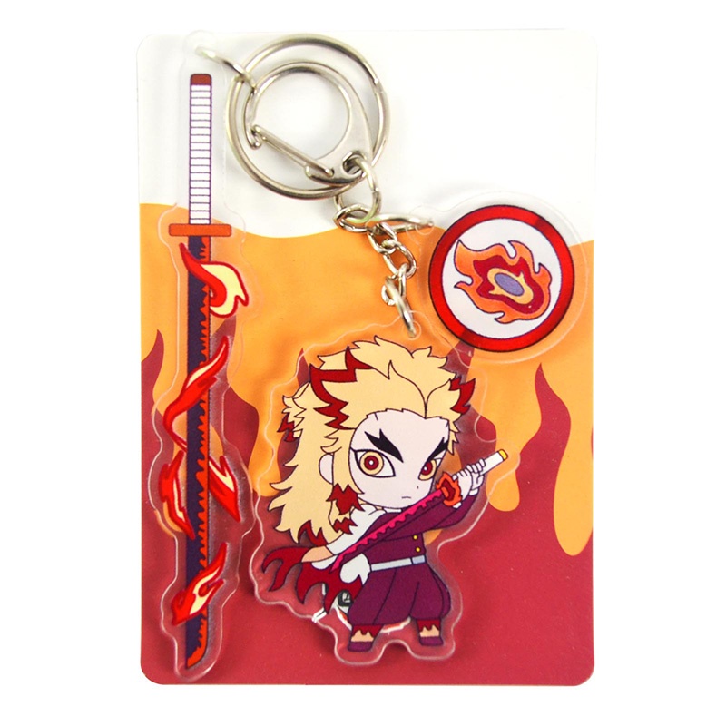 Tmdbyx Móc Khóa Nhựa Acrylic Hình Thanh Kiếm Kimetsu No Yaiba