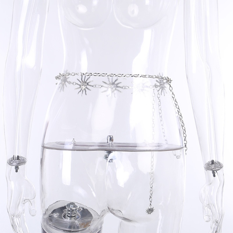 Thắt Lưng Dây Xích Bằng Kim Loại Sang Trọng Cho Nữ