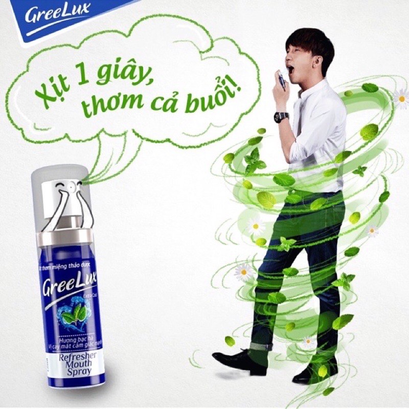 Xịt thơm miệng thảo dược Greelux 12ml