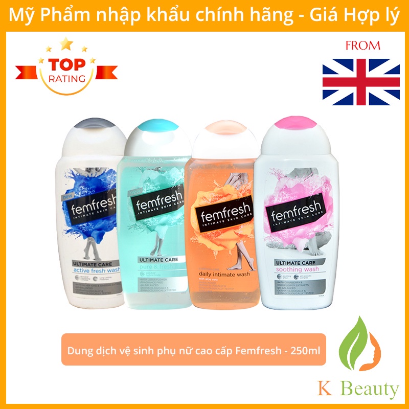 Dung dịch vệ sinh phụ nữ Femfresh Daily Intimate Wash 250ml - Hàng Nhập Khẩu UK