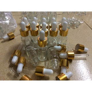 Lọ thủy tinh trong đựng tinh dầu 10ml loại bóp giọt