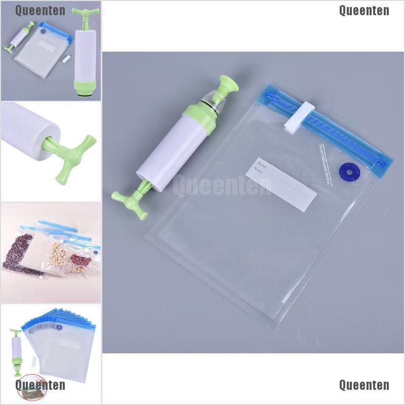 Set 11 Túi Nhựa Hút Chân Không Bảo Quản Thực Phẩm