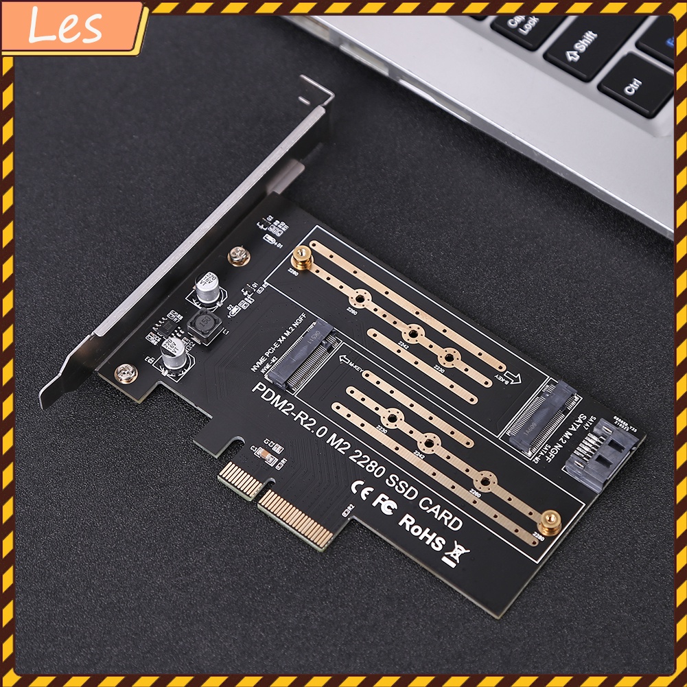 Thẻ chuyển đổi M.2 NVME sang PCIE M+B Key SSD sang PCI-E 3.0 X4 SATA | BigBuy360 - bigbuy360.vn