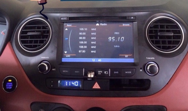 Đầu DVD theo xe Hyundai I10.