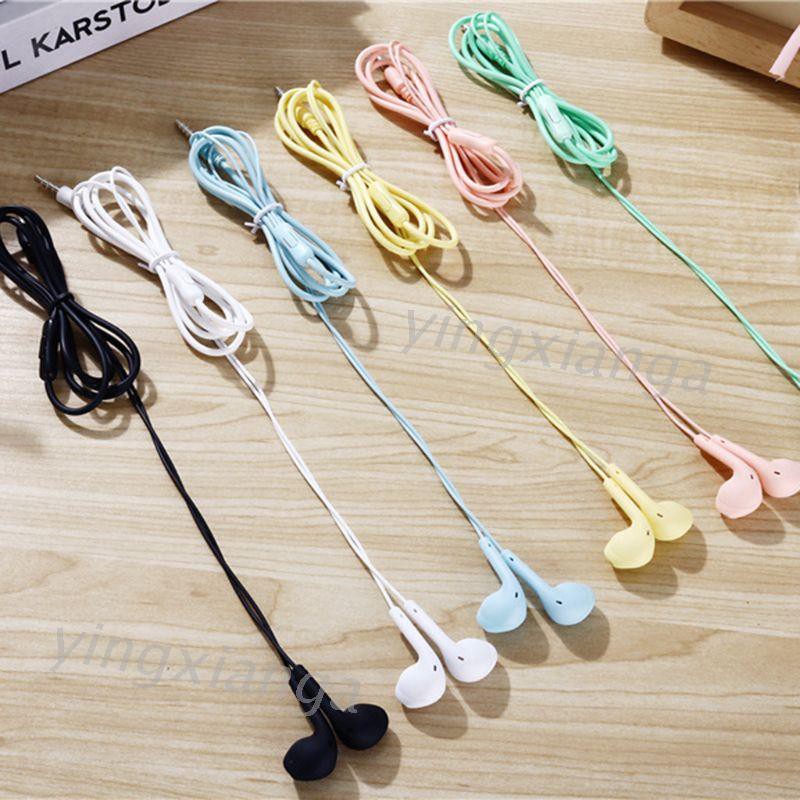 Tai nghe nhét tai jack cắm 3.5mm có micro thiết kế thời trang tùy chọn màu sắc