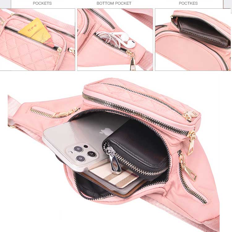 Túi Đeo Chéo Ngực Sức Chứa Lớn 5 Ngăn Thời Trang Cho Nữ