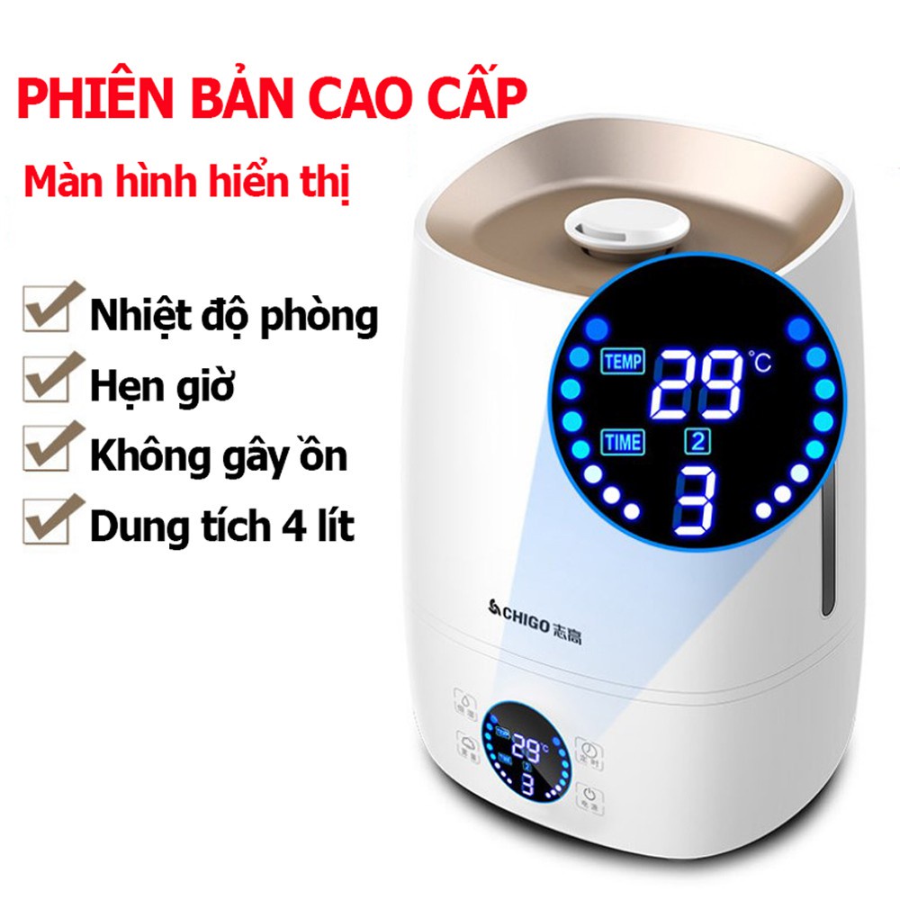 Máy Phun Sương Tạo Ẩm Chính hãng CHIGO - Máy Tạo Ẩm Dung Tích Lớn 4L