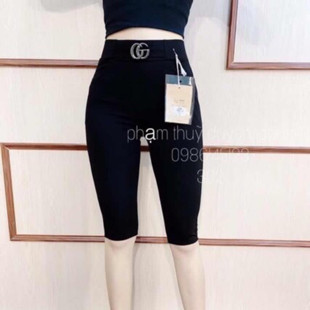 Quần legging lửng phối khuyên( có size đại)