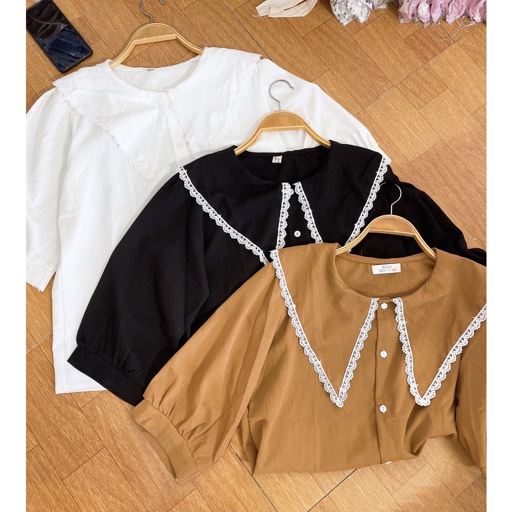 Áo babydoll cổ bèo bbd ulzzang mẫu mới hót 2021 A,023