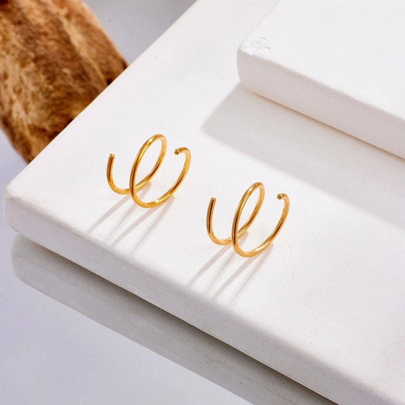 1 Khuyên Mũi Tròn Bằng Thép Không Gỉ 8mm Thời Trang