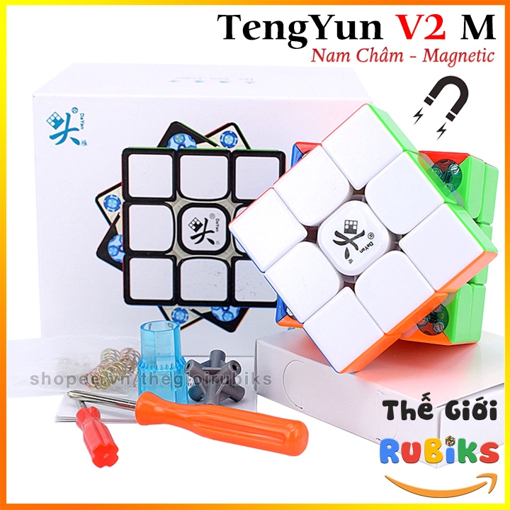 DaYan TengYun V2 M Rubik 3x3 Có Nam Châm Cao Cấp. Khối Lập Phương Rubic 3 Tầng Đồ Chơi Giáo Dục Thông Minh Giải Trí.