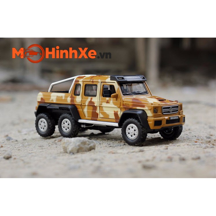 MÔ HÌNH XE MERCEDES-BRABUS G63 AMG 6X6 OFF-ROAD 1:32 DOUBLE HORSES