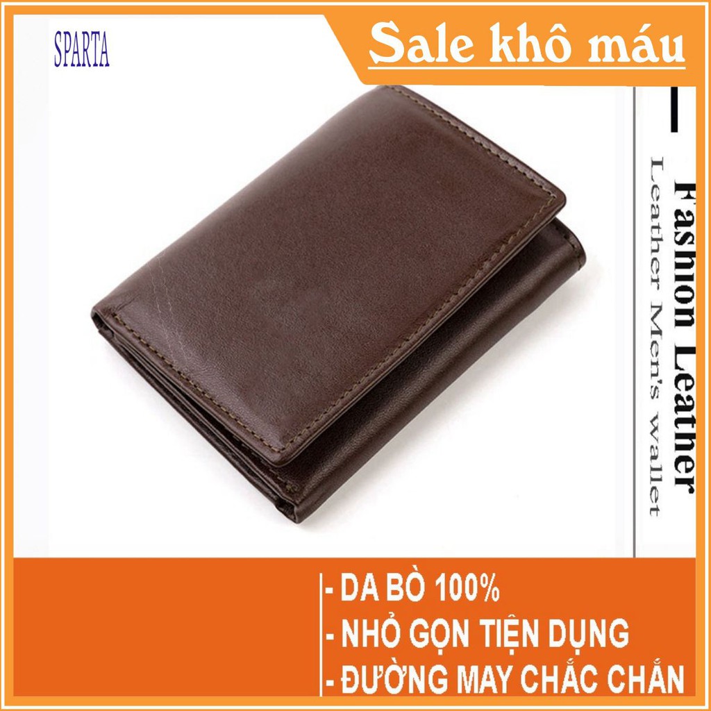 Bóp da nam ⚜️FREESHIP⚜️ Ví da nam gấp 3