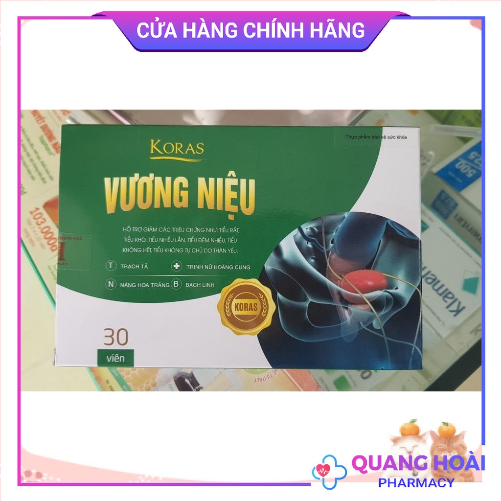 Vương Liệu Koras hỗ trợ khó tiểu, tiểu rắt, tiểu đêm và tiểu nhiều lần