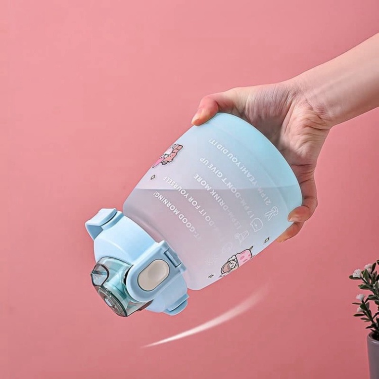 BÌNH ĐỰNG NƯỚC DUNG TÍCH 1300ML KÈM STICKER SIÊU DỄ THƯƠNG