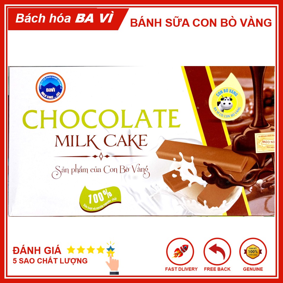 Bánh Sữa Chocolate (Socola Phủ) Con Bò Vàng 170g