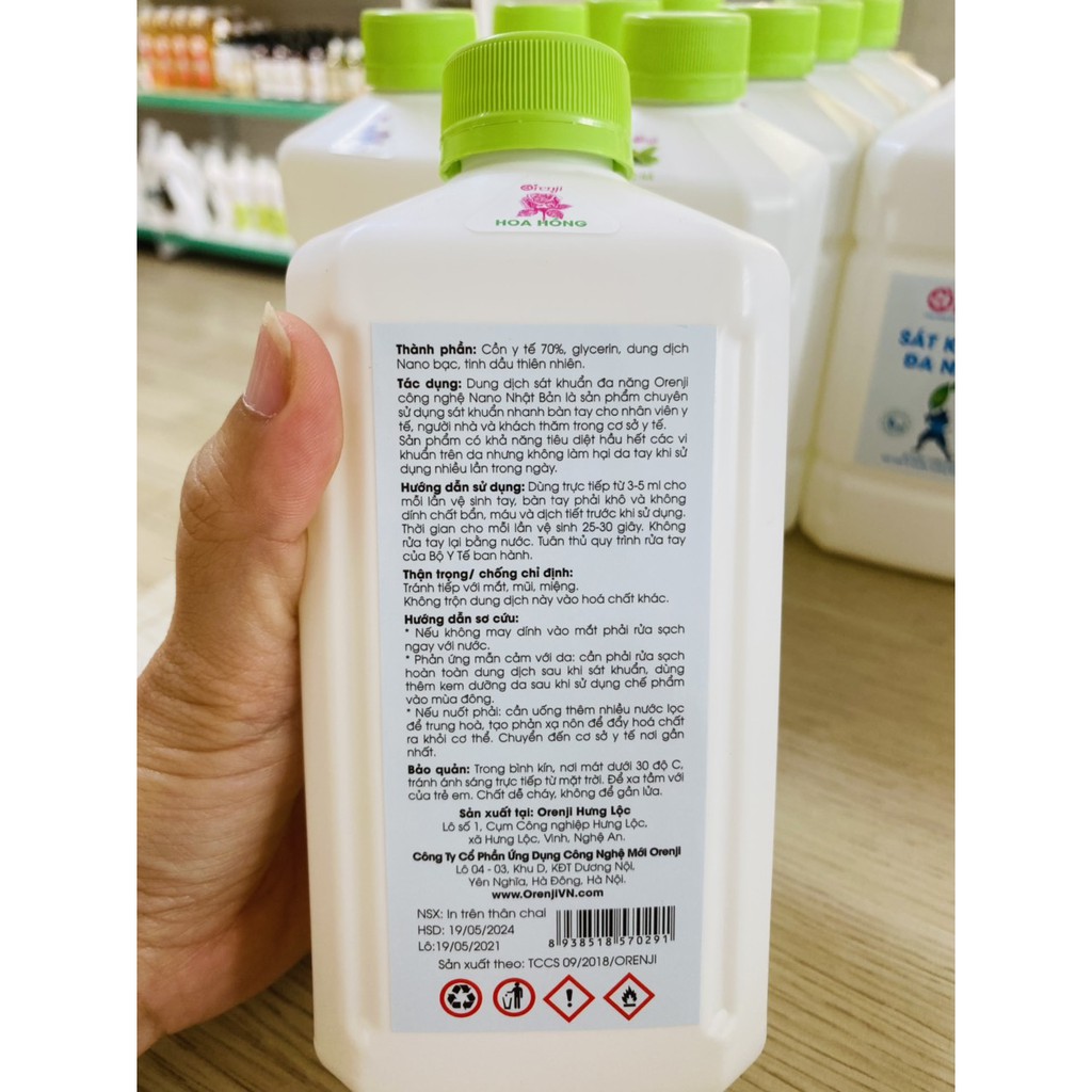 Dung dịch sát khuẩn đa năng Orenji chai 500ml | BigBuy360 - bigbuy360.vn