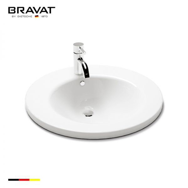 Chậu rửa dương vành Bravat C2206W-1-ENG