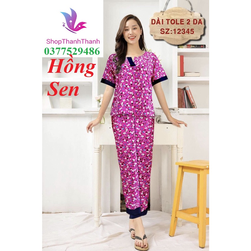 Up Size 1 2 3 4 5 QUẦN DÀI TAY NGẮN Đồ bộ mặc nhà Tole Tôn Lanh 2 Da Cao cấp Big Size ShopThanhThanh Size 2 3 4 5