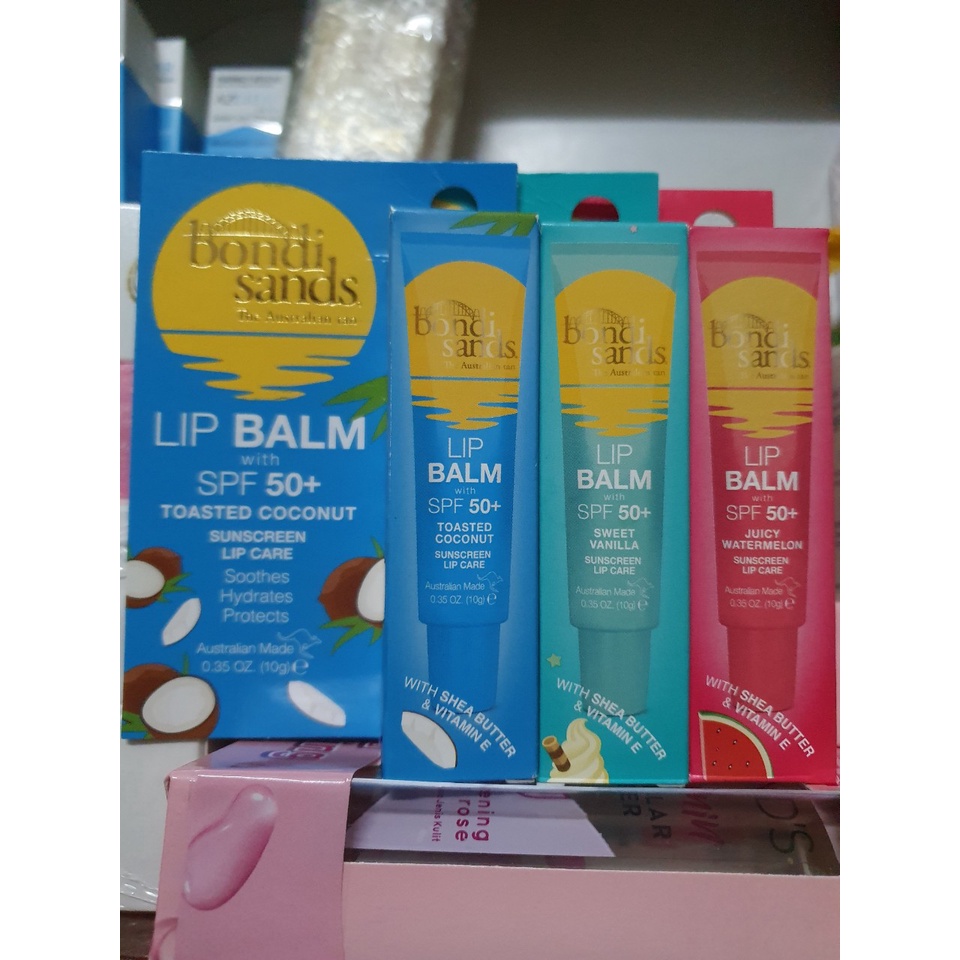 Son dưỡng môi chống nắng đủ vị thơm tự nhiên Bondi Sands Australia Suncare Lip Balm SPF50 - 25ml