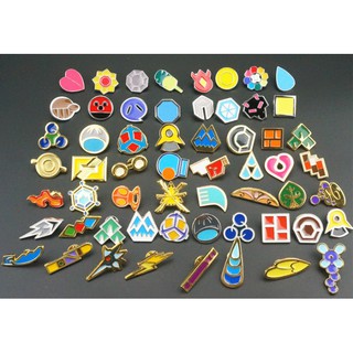 Huy hiệu Gym Pokemon bằng kim loại [Gen1-6] [ không hộp ]