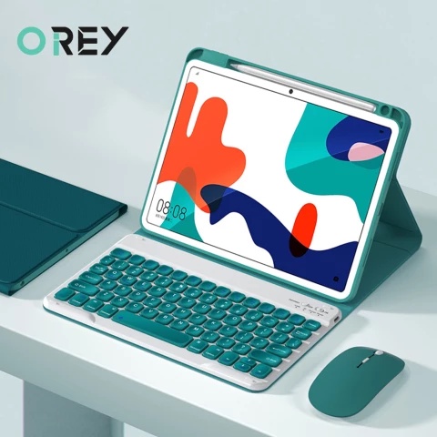 Bàn phím từ tính kiêm ốp lưng dành cho máy tính bảng Xiaomi Pad 5 | 5 Pro thiết kế có giá đỡ bút cảm ứng kèm chuột