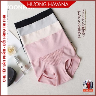 Quần lót nữ Havana kháng khuẩn cạp cao gen bụng xuất nhật trong túi zip, FLQ03
