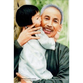 Tranh full đính đá Bác Hồ tuyệt đẹp