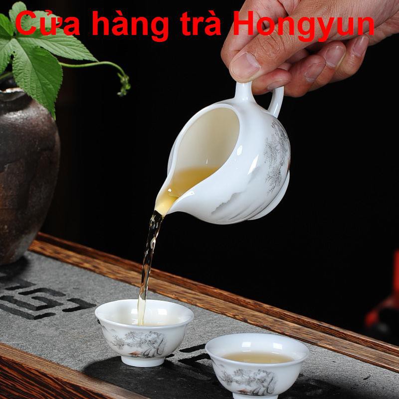 Bộ ấm pha trà Kung Fu Gốm sứ gia dụng Cao trắng Ưu đãi đặc biệt cho bát